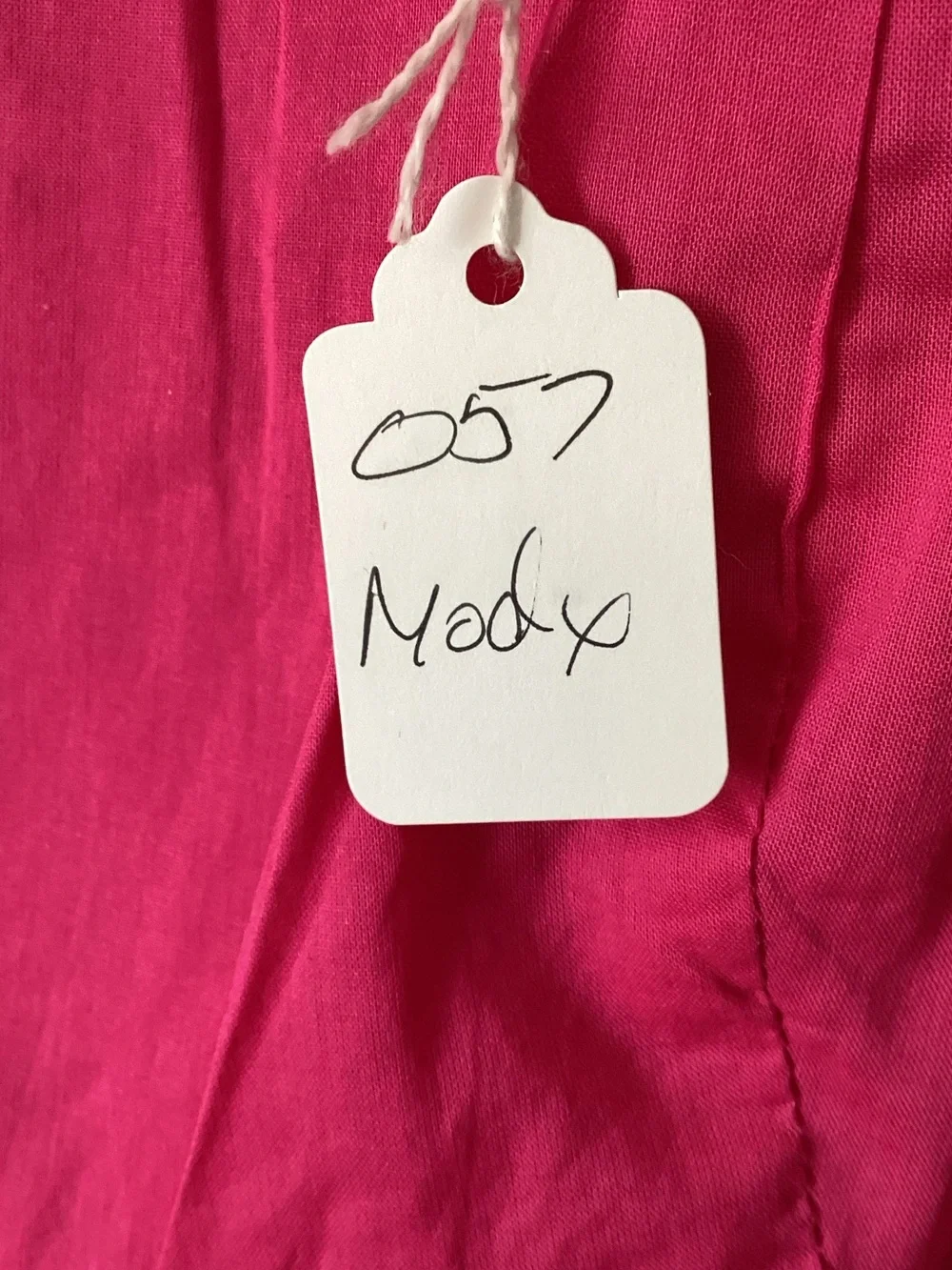 Modcloth Hot Pink Tiered Midi Dress with Square Neck - Picture 3 of 6